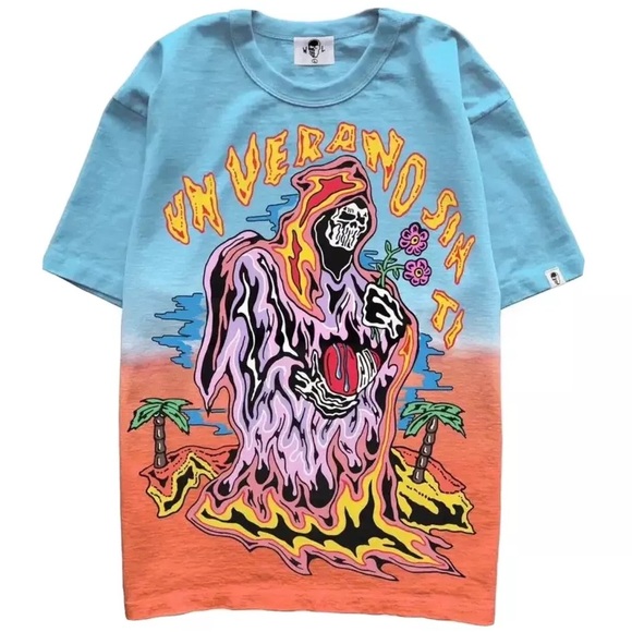 Warren Lotas x Bad Bunny - Un Verano Sin Ti Ombre Tee Shirt IN HAND SIZE XL - Picture 2 of 7